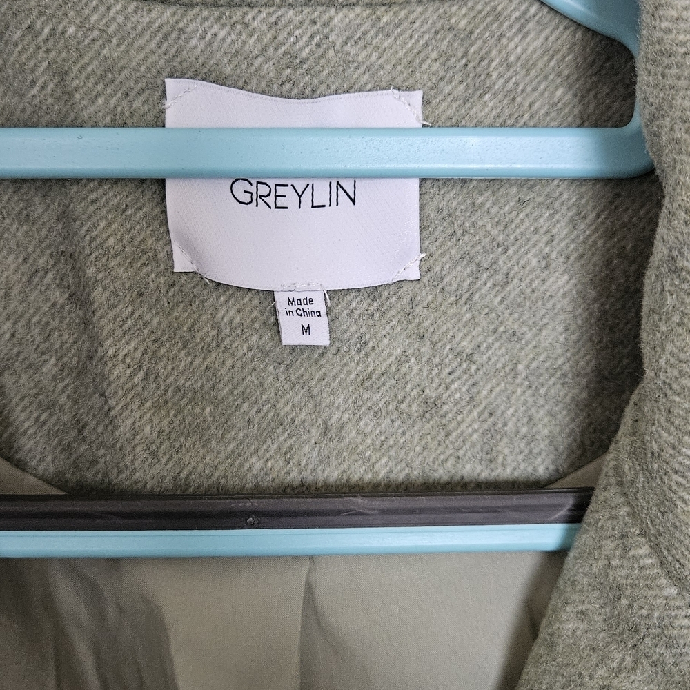 Greylin Sage Trench Coat - Picture 2 of 5